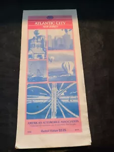 AAA Atlantic City Nuova maglia mappa da viaggio 91-11 - Foto 1 di 4