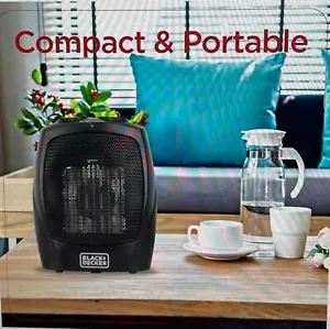 Black+Decker BHDC201 Personal Ceramic Heater With Adjustable Thermostat - Picture 1 of 9