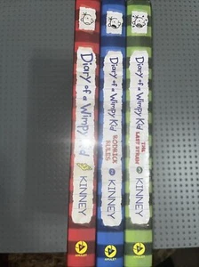 (3) Books - Diary of a Wimpy Kid, Last Straw, Rodrick Rules BRAND NEW & SEALED - Picture 1 of 1