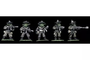 28mm SCI-FI 75 Mongolid Space Orcs 1 (5 figuras) - Imagen 1 de 1