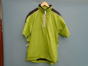 NEW PROQUIP WINDPROOF HALF ZIP TOP/JACKET - SIZE - SMALL - COLOUR - LIME GREEN - Picture 1 of 7