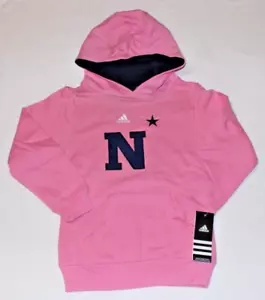 NEU MIT ETIKETT JUGENDGRÖSSE SMALL 7/8 - ADIDAS - NCAA US MARINEBLAU MITTELSCHIFF PINK PULLOVER KAPUZENPULLOVER - Bild 1 von 5