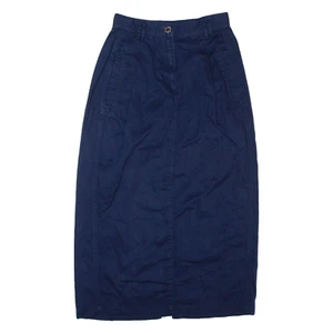 Vintage LIZ WEAR Petites Womens Pencil Skirt Blue Long 90s XS - Picture 1 of 6