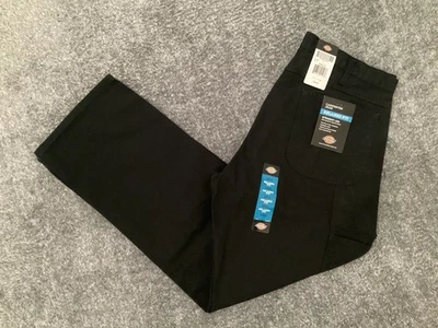 NEW Dickies 1939RBK Rinsed Black Duck Carpenter Relaxed Work Pants Men's 38x32 - Image 1 of 4