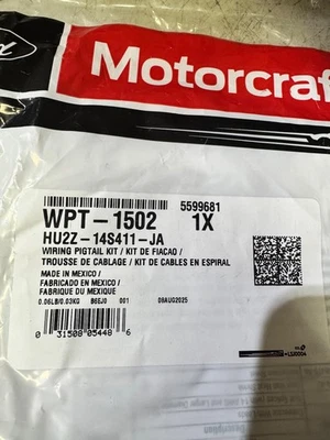 Genuine Ford Motorcraft WPT-1502 Connector Repair Pigtail Coil - Image 1 of 2