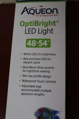 Aqueon LED OptiBright Light Fixture, 48-54 Inches - NEW - Image 1 of 4