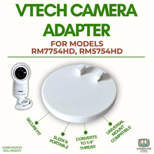 VTech RM7754HD & RM5754HD Baby Monitor Tripod Adapter, 1/4" Thread, 3D Printed - Picture 1 of 9