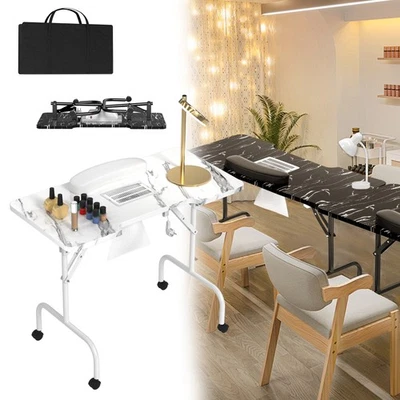 Nageltisch mit Absaugung Faltbare Maniküretisch Tragbare Maniküre Tisch - Bild 1 von 4