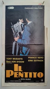 Locandina IL PENTITO Poster Original Cinema FRANCO NERO MUSANTE ENNIO MORRICONE - Picture 1 of 6