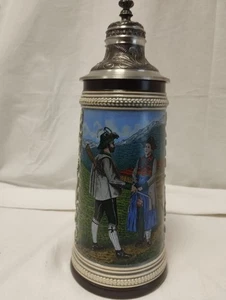 Bierkrug mit Zinndeckel "Gerzit" (1561) - Bild 1 von 11