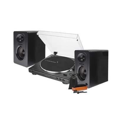 Audio-Technica AT-LP60X Belt-Drive Turntable Black with Monitors Pair - Image 1 of 4