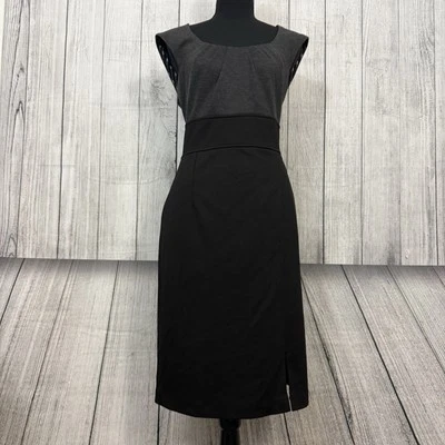 Kay Unger 女式 10 码黑色铅笔经典简约连衣裙 — 第 1/4 张图片