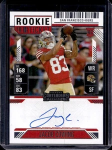 2024 Contenders Jacob Cowing Rookie Ticket RPS Variation Auto RC VAR #139 49ers - Picture 1 of 2