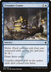 MTG 1x Treasure Cruise, NM, Khans of Tarkir, Delve Draw Three Cards Sorcery  - Picture 1 of 1