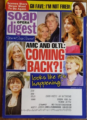 Soap Opera Digest Jan 14, 2013: All Your Favorites: Y&R, GH, DAYS, B&B, DIARIES - Image 1 of 2