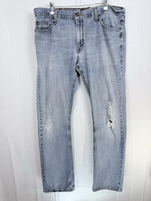 Adam Levine The Patriot Men’s  Distressed 5 pocket Light Wash Jeans Sz W36XL34 - Image 1 of 4