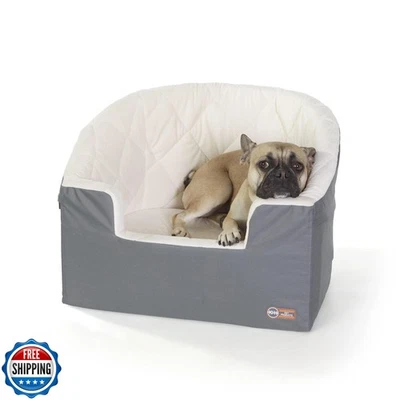 KandH Pet Products Bucket Booster Dog Car Seat, Seat Belt Secured, 2 Safety L - Image 1 of 4