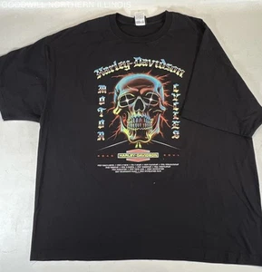 Men's Hale's Harley Davidson Mansfield, Ohio Black Graphic T-shirt Size 2XL - Picture 1 of 6