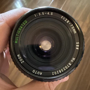 Sears Canon FD mt. 28-70mm f3.5-4.5 macro zoom lens - Picture 1 of 12
