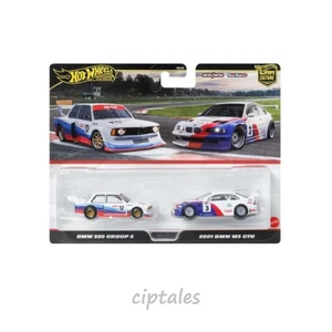 Hot Wheels BMW 320 Group 5 2001 BMW M3 GTR Premium 2 pack 2025 Car Culture 1:64 - Foto 1 di 1