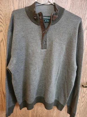 Orvis Pullover Merino Wool Quarter Zip Cardigan Sweater Mens XL Button Jumper - Image 1 of 4