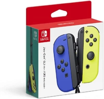 Nintendo Switch Joy-Con Blue (L) / Neon Yellow (R) Genuine Controllers - Image 1 of 2