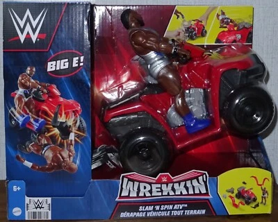 Wrestling WWE Figur Big E Wrekkin mit Gefährt und Spin Mattel OVP neu moc Raw