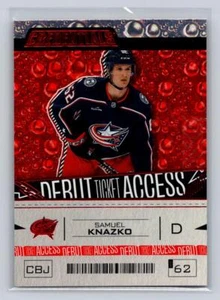 2023-24 UD Credentials #177 Samuel Knazko Debut Ticket Acess Red 301/349-Jackets - Picture 1 of 2