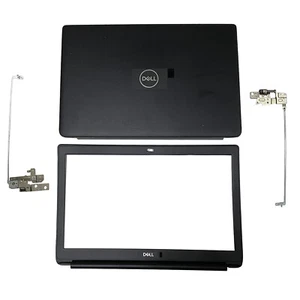 New For Dell Latitude 3500 E3500 Black LCD Back Cover 00C7J2+Bezel 0KPH5P Hinges - Afbeelding 1 van 11