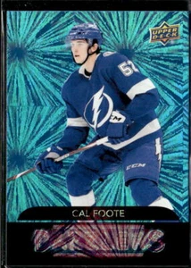 2020-21 Upper Deck Dazzler Blue Cal Foote Tampa Bay Lightning #DZ138 - Picture 1 of 2