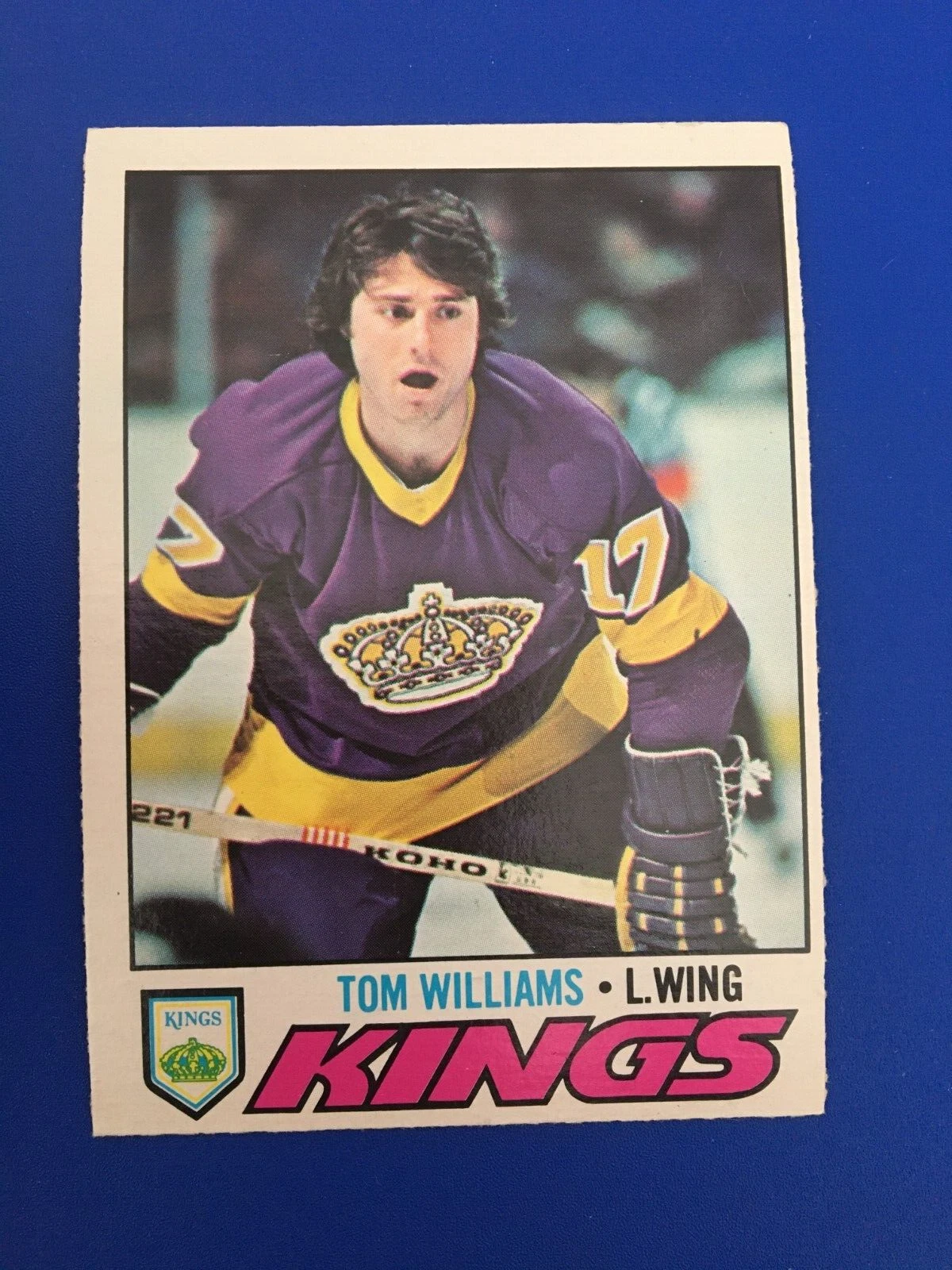 1977/78 O-Pee-Chee Hockey Card #44 TOM WILLIAMS. NM+