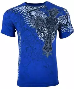 Xtreme Couture By Affliction Men's T-shirt Long View Biker Tattoo S-5XL - Picture 1 of 9