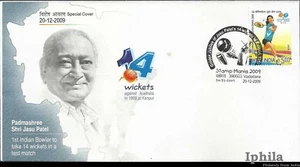 Jasu Patel Bowler Cricketer Cricket special cover sports game Indien Inde India - Picture 1 of 1