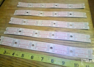 Vintage Lot 25 tickets good for 1 bag of clam cakes Booth B Rocky Point  R I - Picture 1 of 2