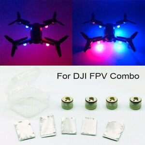 4x LED Night Flight Light Searching Flashing Signal Lamp For DJI FPV Combo Drone