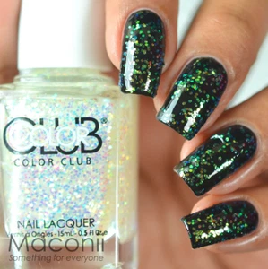Color Club Snow-Flakes - Iridescent Shifting Glitter Blue Green Nail Polish WA06 - Picture 1 of 2