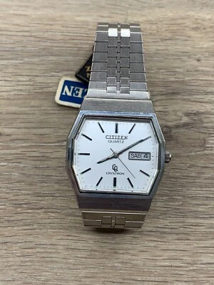 OROLOGIO CITIZEN QUARTZ VINTAGE "CRYSTRON" REF. 4-710533.  44 5011 -NUOVO- - Immagine 1 di 4