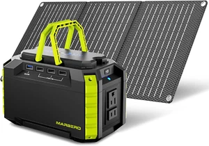 MARBERO Solar Generator 150W Peak Portable Power Station w/ Solar Panel Option C - Picture 1 of 12