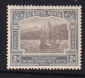 Ss Kitts-Nevis, Sg51 - 2d black & clate-grey - mounted mint - Picture 1 of 2