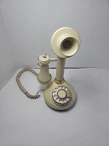 1973 Rotary Telephone By American Telecommunications Compay Candlestick Style - Picture 1 of 4