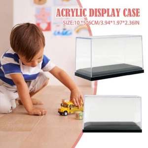 Acryl-Vitrine für Auto im Maßstab 1:64, schwarze Basisbox für H9C0 - Picture 1 of 8