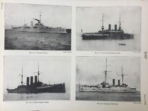 Antique Print Ship German Posen Habsburg Regina Elena Kashima War Military 1926