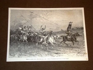 Kurdische Kavallerie Fantasie bei Merdj-Rihan 1889 - Bild 1 von 1