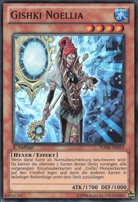 YuGiOh Gishki Noellia HA06-DE010 Super Rare NM 1st - Bild 1 von 2