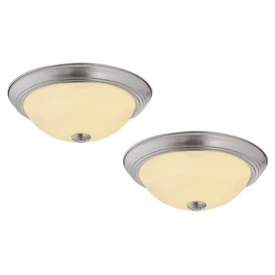 Pack de 2 Lámparas de Techo LED de Níquel Satinado para Hogar Cocina Baño Comedor... Foto 1 de 4