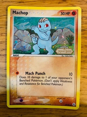 LP! Machop (57/92) Stamped Reverse Holo EX Legend Maker Pokemon Card! - Image 1 of 4