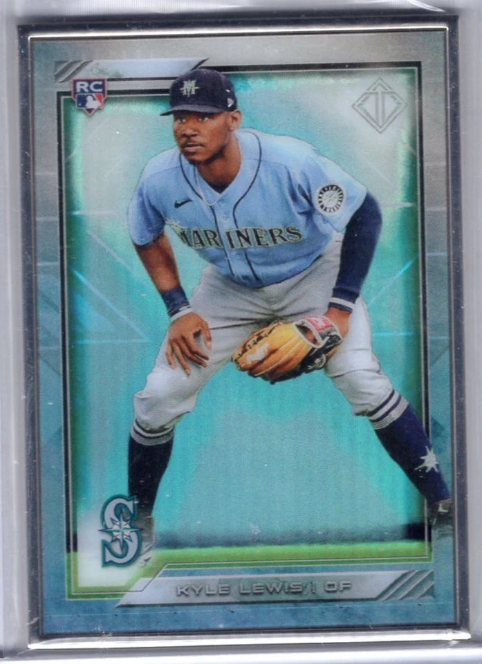 2020 Bowman Transcendent Icons KYLE LEWIS RC Silver Framed 045/100 Topps #48 - Image 1 of 1