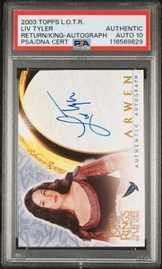 2003 Topps Il Signore degli Anelli Autografo LIV Tyler Auto ARWEN PSA Auto 10 LOTR - Foto 1 di 2
