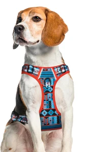Arnés reflectante para perros sin tirar mango y clip frontal almohadilla suave ajustable talla M - Imagen 1 de 4