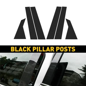 For Civic Honda 2016-Up 10th Carbon Gen Fiber Door Window Pillar Post Cover Trim - Picture 1 of 23